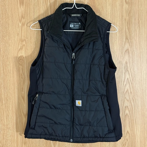 Carhartt Jackets & Blazers - Carhartt Dark Black Rugged Flex Relaxed Fit Insulated Puffer Vest